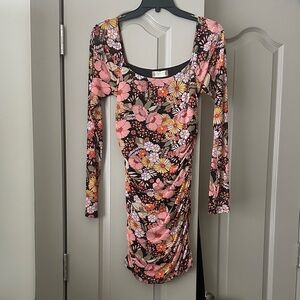 Altar'd State Multicolor Floral Long Sleeve Dress